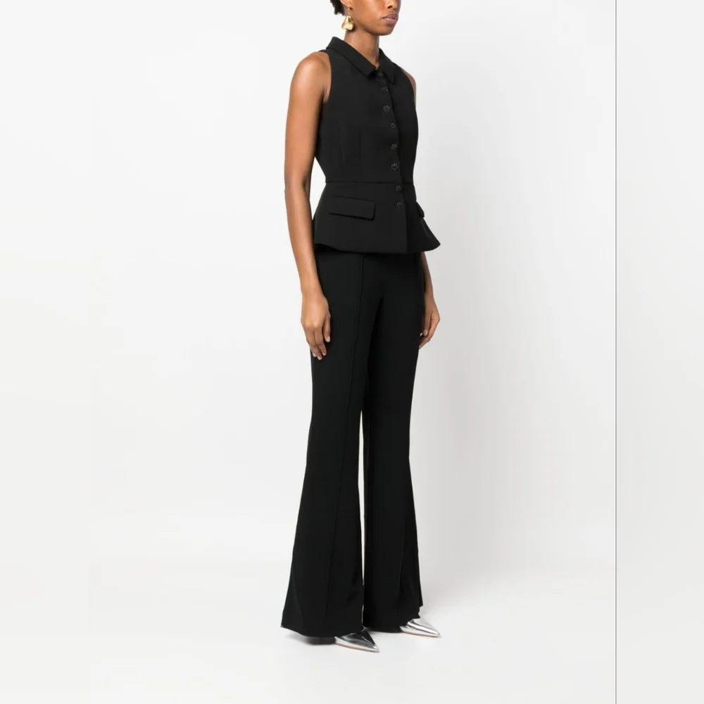 Self-Portrait Tailored Jumpsuit in Black - Picture 5 of 13